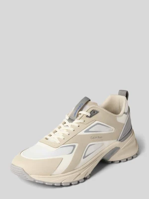 Sneakersy o niskim kroju z pętelką ułatwiającą zakładanie model 'HIKE' CK Calvin Klein