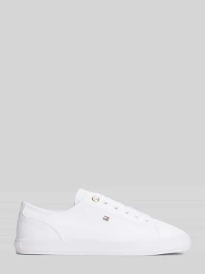 Sneakersy o niskim kroju z płótna z aplikacją z logo Tommy Hilfiger