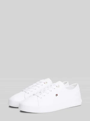 Sneakersy o niskim kroju z płótna z aplikacją z logo Tommy Hilfiger