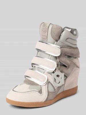 Sneakersy o wysokim kroju na koturnie model 'Mavis' Steve Madden Średnioszary