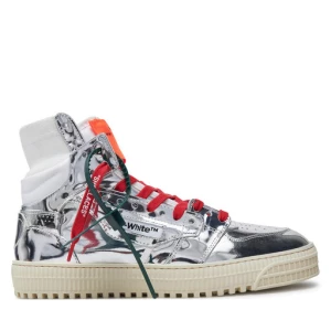 Sneakersy Off-White OMIA065F22LEA0067272 Srebrny