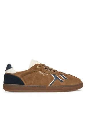 Sneakersy Pepe Jeans Ball Mix M PMS000009 Brązowy