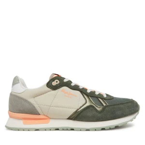 Sneakersy Pepe Jeans Brit Camp W PLS40038 Zielony