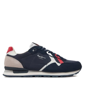 Sneakersy Pepe Jeans Brit Road M PMS40007 Granatowy