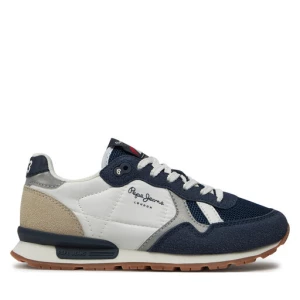 Sneakersy Pepe Jeans Brit Young B PBS40003 Granatowy