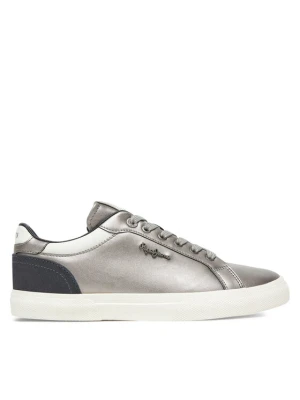 Sneakersy Pepe Jeans Kenton Glam W PLS300005 Srebrny