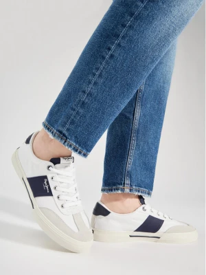 Sneakersy Pepe Jeans Kenton Strap M PMS31042 Biały