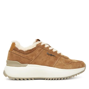 Sneakersy Pepe Jeans Kimi Block W PLS600022 Brązowy