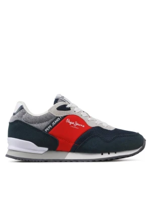 Sneakersy Pepe Jeans London B Brighton PBS30552 Granatowy
