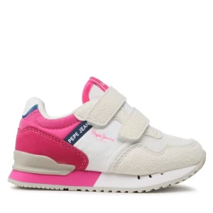 Sneakersy Pepe Jeans London Basic Gk PGS30565 Biały