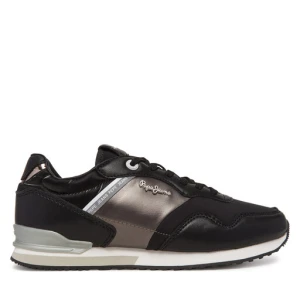 Sneakersy Pepe Jeans London Shine W PLS40046 Czarny
