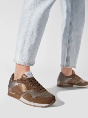 Sneakersy Pepe Jeans London W Sequins PLS31382 Brązowy