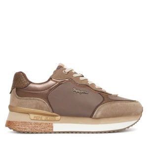 Sneakersy Pepe Jeans Rusper Glam W PLS600008 Brązowy