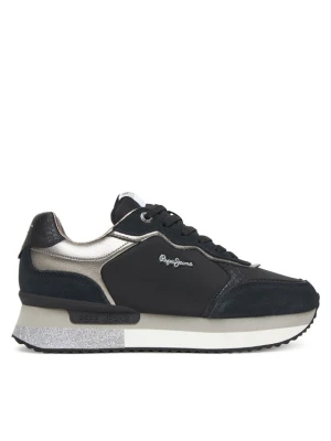 Sneakersy Pepe Jeans Rusper Glam W PLS600008 Czarny