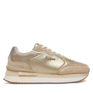 Sneakersy Pepe Jeans Rusper Shine PLS60033 Beżowy