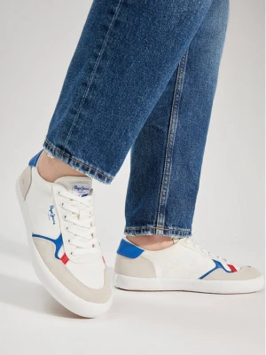 Sneakersy Pepe Jeans Travis Brit M PMS31038 Biały