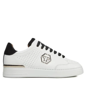 Sneakersy PHILIPP PLEIN Leather Lo Top SADS USC0537 PLE022N Biały