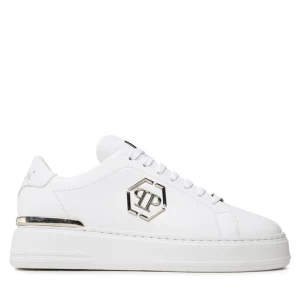 Sneakersy PHILIPP PLEIN Leather Lo-Top Sneaker FABS USC0379 PLE075N Biały