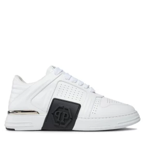 Sneakersy PHILIPP PLEIN Leather Lo-Top Sneakers AACS MSC3843 PLE075N Biały