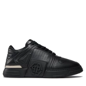 Sneakersy PHILIPP PLEIN Leather Lo-Top Sneakers AACS MSC3843 PLE075N Czarny