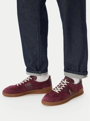 Sneakersy Polo Ralph Lauren 809973707003 Bordowy
