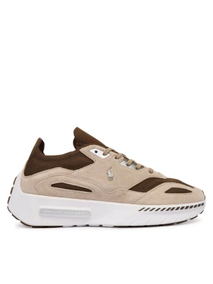 Sneakersy Polo Ralph Lauren Boerum 809P15682001 Brązowy jasny