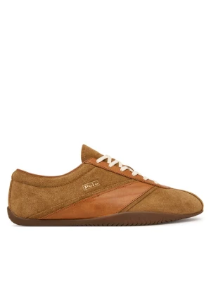 Sneakersy Polo Ralph Lauren Rl Racer 809P15755001 Brązowy jasny