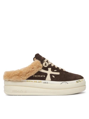 Sneakersy Premiata Micol Var 7851M Brązowy ciemny