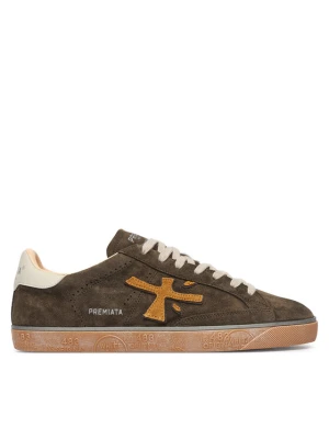 Sneakersy Premiata Steven Var 7627 Zielony ciemny