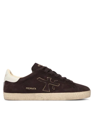 Sneakersy Premiata Stevend Var 7897 Brązowy ciemny