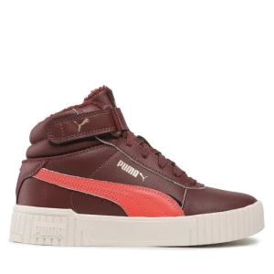 Sneakersy Puma Carina 2.0 Mid Wtr Jr 387380 02 Aubergine/Salom/Gold