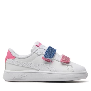 Sneakersy Puma Smash 3.0 L Glitter Velcro V Inf 395610-01 Biały