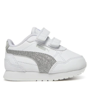 Sneakersy Puma St Runner V4 Sl Glitter V Inf 401592 01 Biały