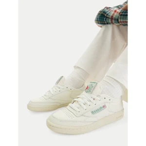 Sneakersy Reebok EO-CLUB C 85 VINTAGE 100007797 Écru Kremowy
