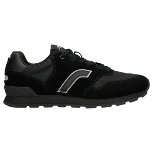 Czarne sneakersy relaks z materiału i dwoiny welurowej r 34202-81
