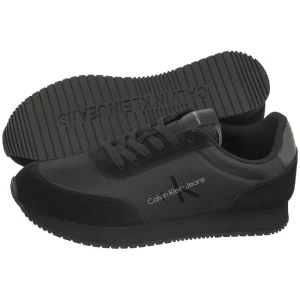 Sneakersy Retro Runner Low Laceup SU-NY ML Triple Black YM0YM00746 0GM (CK443-a) Calvin Klein