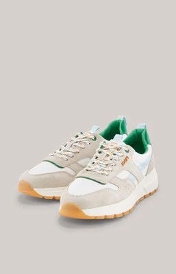Sneakersy Retron New Hannis w kolorze białym/jasnoszarym/zielonym Joop