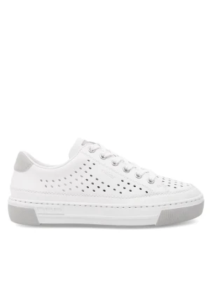 Sneakersy Rieker L8849-80 Biały