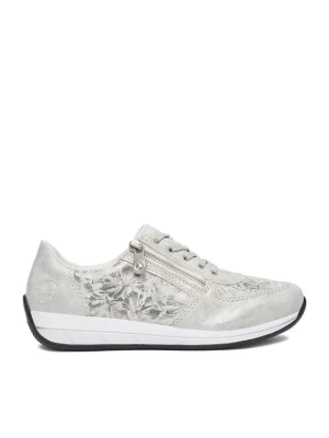 Sneakersy Rieker N1112-80 Srebrny