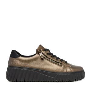 Sneakersy Rieker N2501-90 Złoty