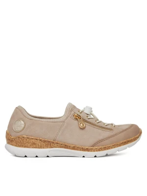 Sneakersy Rieker N42F1-60 Beżowy