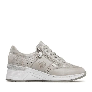 Sneakersy Rieker N4327-80 Srebrny