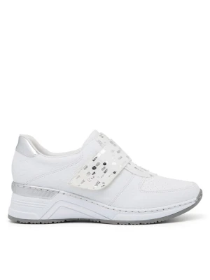 Sneakersy Rieker N4354-81 Biały