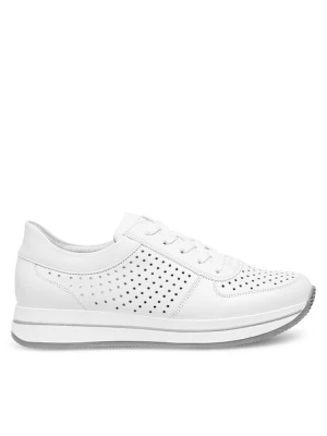 Sneakersy Rieker N4515-80 Biały