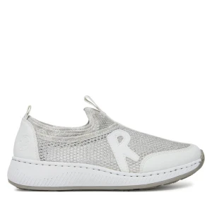 Sneakersy Rieker N5554-81 Biały
