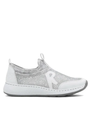 Sneakersy Rieker N5554-81 Srebrny