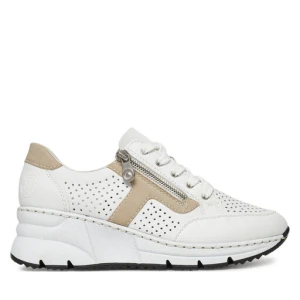 Sneakersy Rieker N6304-80 Biały