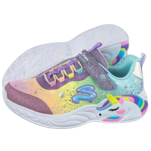 Sneakersy S Lights Unicorn Dreams Purple/Multi 302211L/PRMT (SK158-a) Skechers