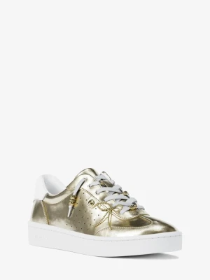 Sneakersy Scotty z metalicznej skóry z ozdobami Michael Kors BLADOZŁOTY (Złoty)