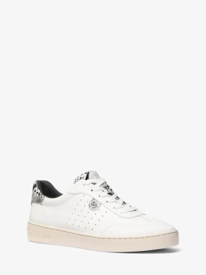 Sneakersy Scotty ze skóry z fakturą łuski węża Michael Kors ALUMINIUM (Szary)